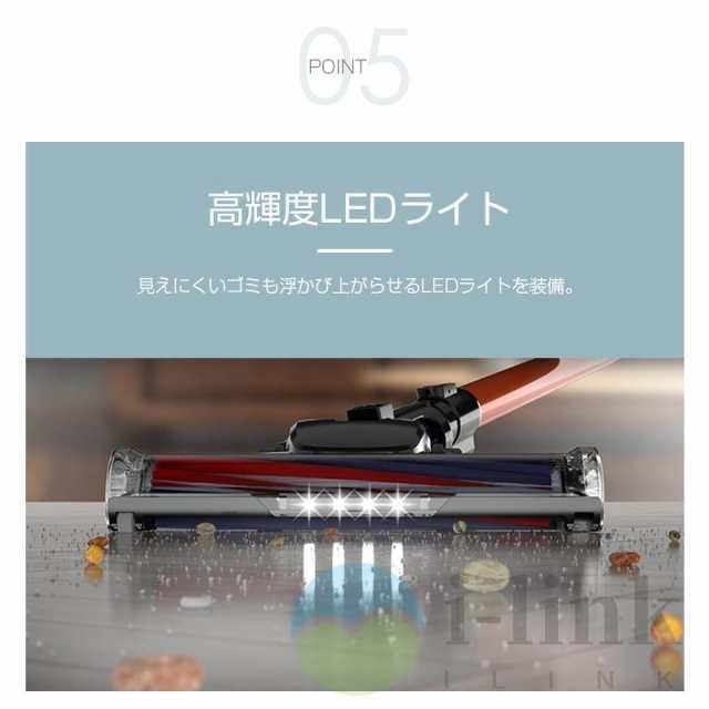 掃除機 コードレス スティック型 50000Pa ハイパワー 強力吸引 4WAY 洗えるフィルター 4種類ヘッド 角度調節可能 充電式 静音作動 LEDライト搭載 ラクラクお掃除 掃除機 コードレス スティック型 50000Pa ハイパワー 強力吸引 4WAY