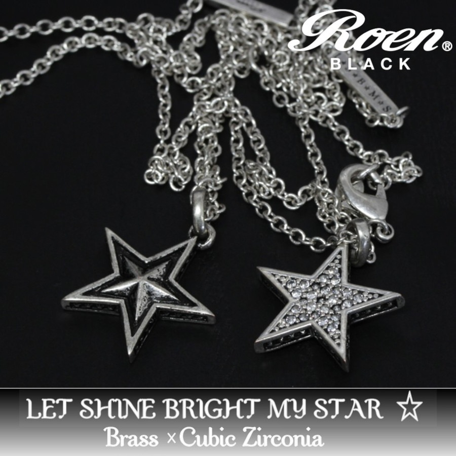 【再入荷なし 即納】Roen BLACK ロエン ブラック スター ペンダント ネックレス RO-601 【再入荷なし 即納】Roen BLACK ロエン ブラック スター ペンダント ネックレス RO-601
