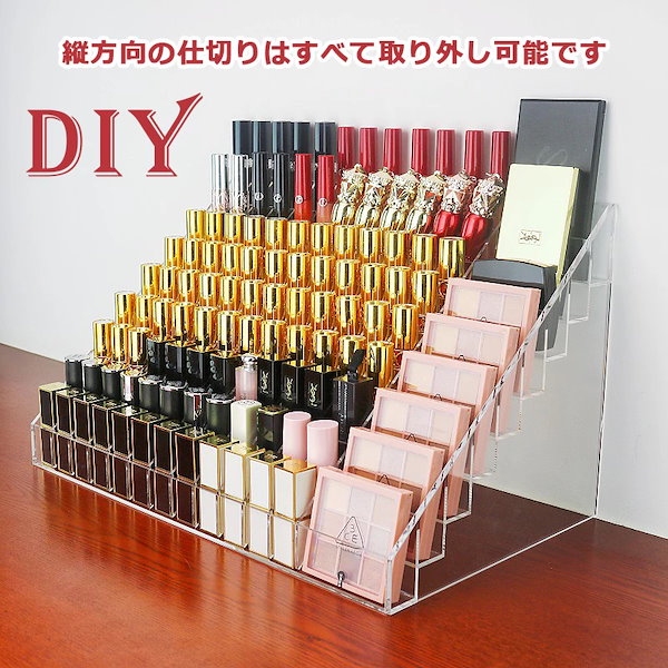 Qoo10] コスメ収納 アクリル メイクボックス 大