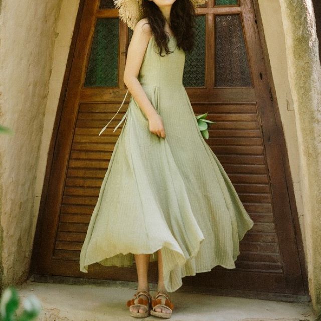 ワンピース ロング 大きいサイズ ワンピース 夏 マキシ丈 スクエアネック Aライン フレア バックシャン 袖なし 清楚 赤 緑 ワンピース ロング 大きいサイズ ワンピース 夏 マキシ丈 スクエアネック Aライン フレア バックシャン 袖なし 清楚 赤 緑