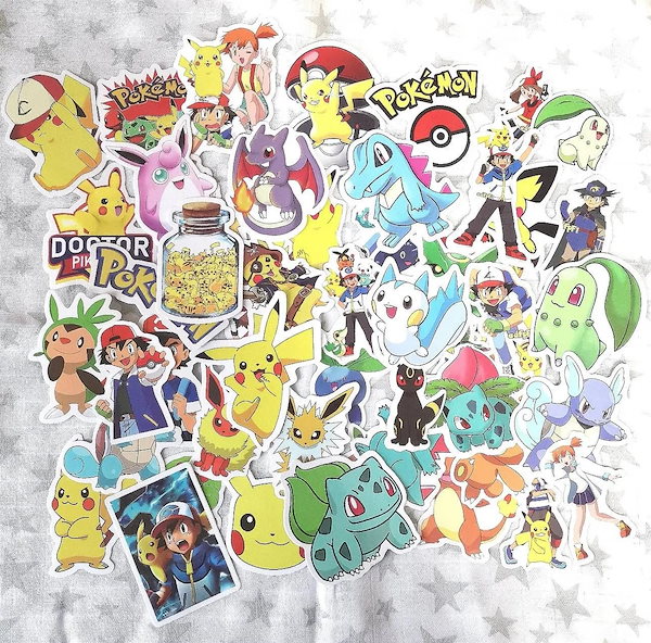 ポケモン シール 50枚以上 Qoo10] 【3日で出荷】50枚+50枚+50枚ポケ