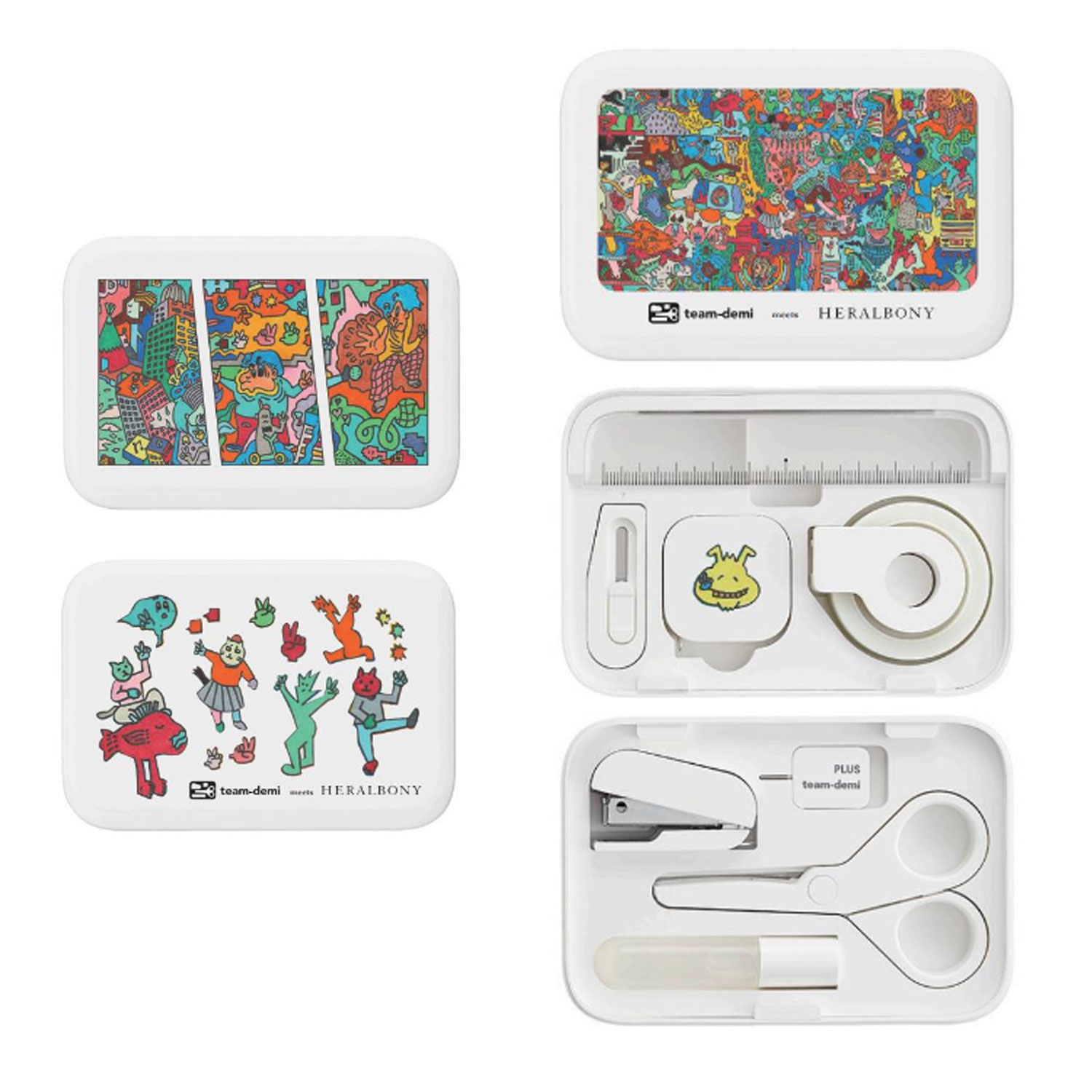 プラス PLUS チームデミ×ヘラルボニー コラボデザイン TD-001-H 全3種から選択 プラス PLUS チームデミ×ヘラルボニー コラボデザイン TD-001-H 全3種から選択