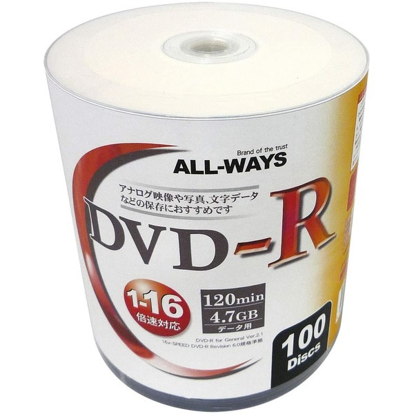 ALWAYS DVD-R 4.7GB f... : タブレット・パソコン 高品質定番