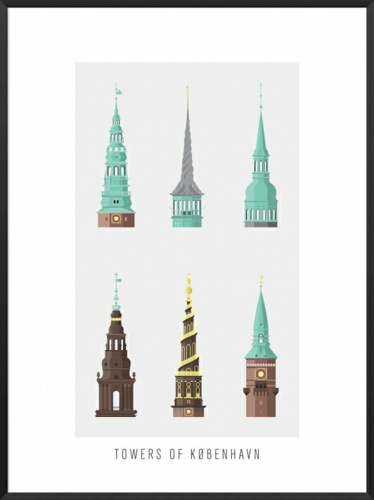 PROJECT NORD 6 TOWERS OF COPENHAGEN POSTER
