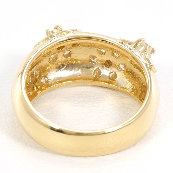 K18 18金 YG リング 指輪 11号 ダイヤ 1.00 カード鑑別書 ジュエリー 中古 K18 18金 YG リング 指輪 11号 ダイヤ 1.00 カード鑑別書 ジュエリー 中古