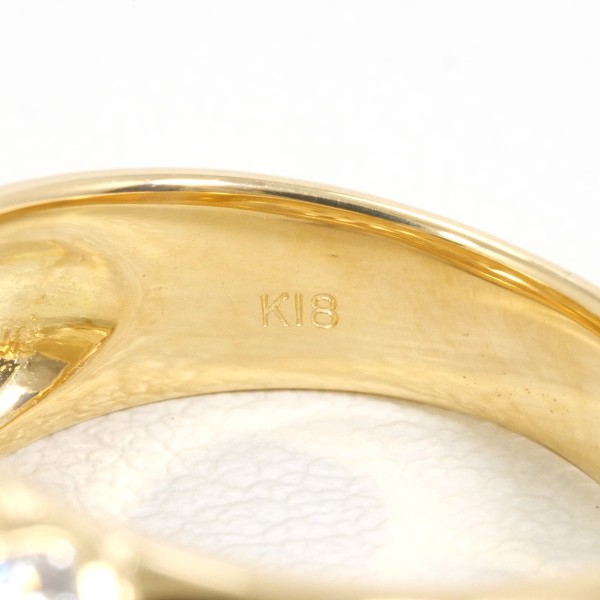 K18 18金 YG リング 指輪 11号 ダイヤ 1.00 カード鑑別書 ジュエリー 中古 K18 18金 YG リング 指輪 11号 ダイヤ 1.00 カード鑑別書 ジュエリー 中古