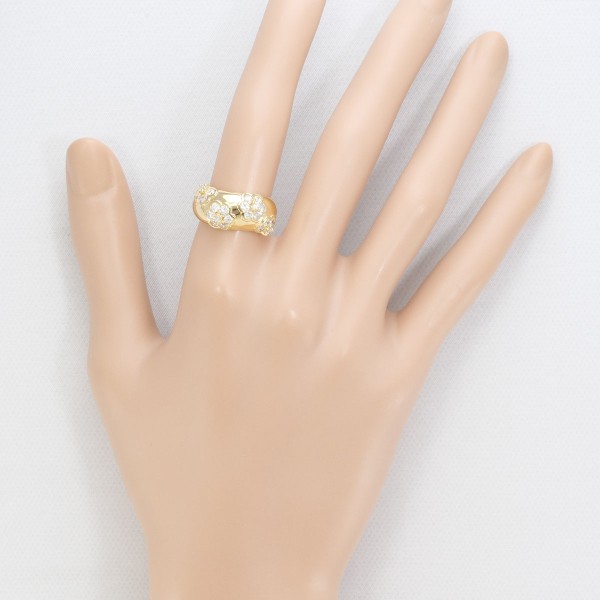 K18 18金 YG リング 指輪 11号 ダイヤ 1.00 カード鑑別書 ジュエリー 中古 K18 18金 YG リング 指輪 11号 ダイヤ 1.00 カード鑑別書 ジュエリー 中古