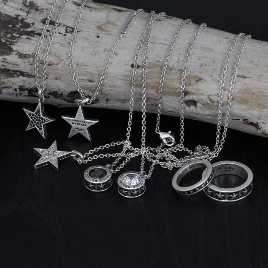 【再入荷なし 即納】Roen BLACK ロエン ブラック スター ペンダント ネックレス RO-602 シルバーカラー 【再入荷なし 即納】Roen BLACK ロエン ブラック スター ペンダント ネックレス RO-602 シルバーカラー