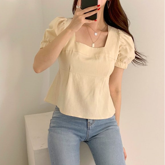 MSGM リボントップス 韓国 MSGM ニット セーター クルーネック リボンブレンドニット