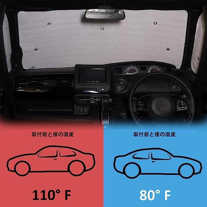 新型 HONDA ホンダ N-BOX 20172021 JF3 JF4 専用 サンシェード 全窓用 車用サンシェード 吸盤貼付 収納ポーチ付き 10点セット