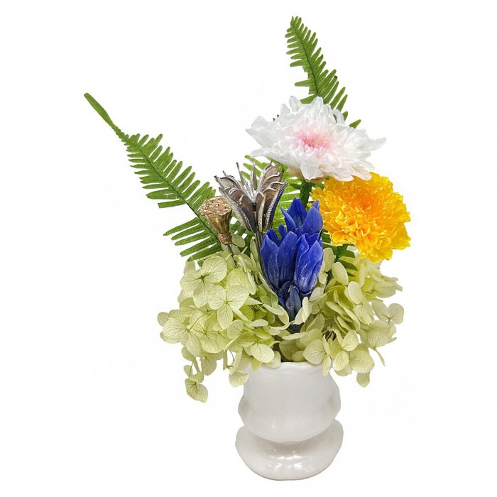 A&K プリザーブド仏花 ゆかり(花器付き) AKM-045 A&K プリザーブド仏花 ゆかり(花器付き) AKM-045