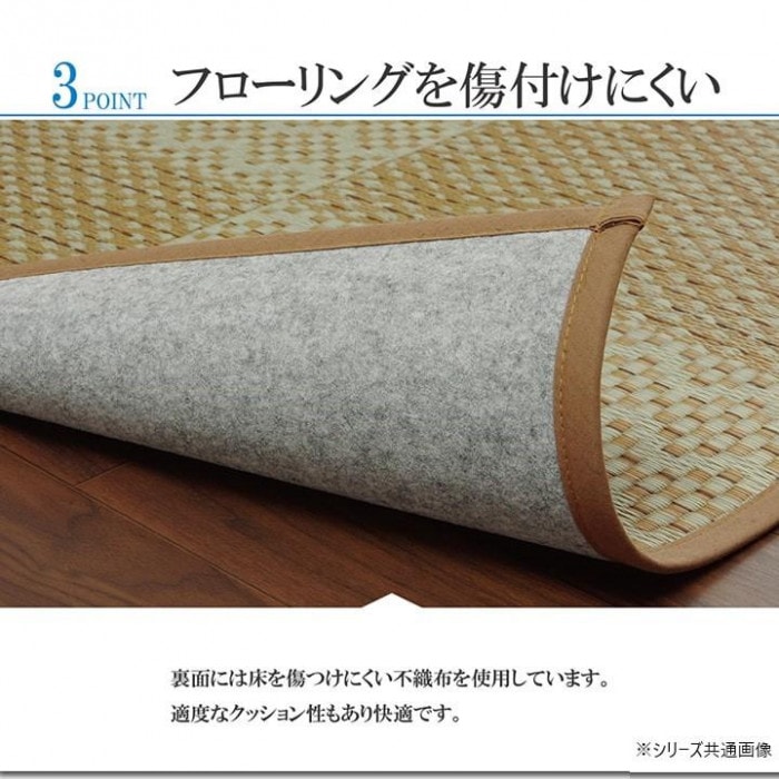 ラグ 純国産 日本製 KOBA-GUARD 抗菌防臭 約191×191cm グリーン 1051530123604_6