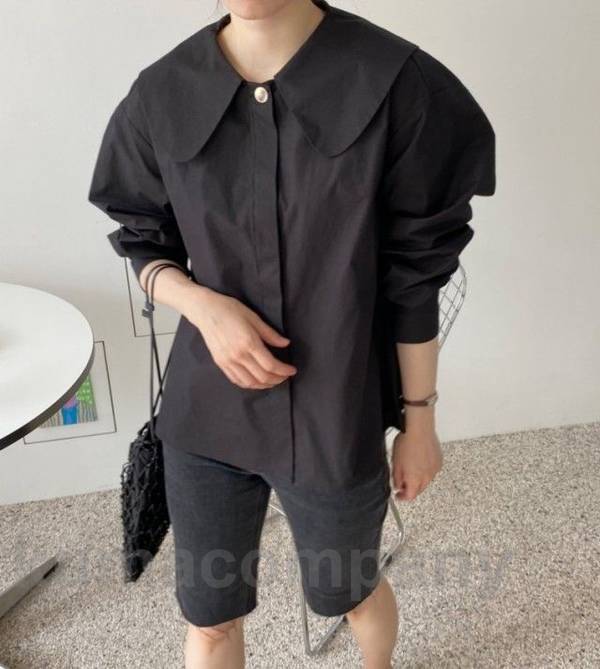 襟付き バックプリーツ ブラウス シャツ レディース 長袖 トップス シャツブラウス プリーツ ビッグカラー ラウンドカラー 丸襟 通勤服 オフィス 韓国 ファッション 春 秋 カジュアル シンプル 襟付き バックプリーツ ブラウス シャツ レディース 長袖 トップス シャツブラウス プリーツ ビッグカラー ラウンドカラー 丸襟 通勤服 オフィス 韓国 ファッション 春 秋 カジュアル シンプル