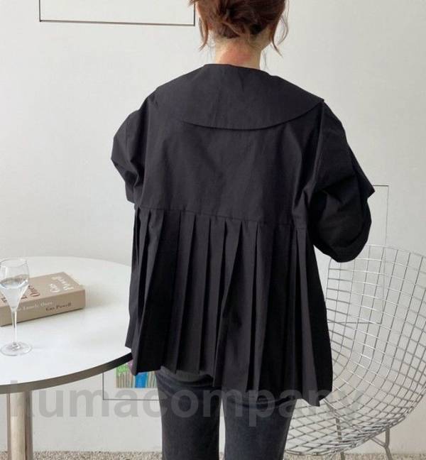 襟付き バックプリーツ ブラウス シャツ レディース 長袖 トップス シャツブラウス プリーツ ビッグカラー ラウンドカラー 丸襟 通勤服 オフィス 韓国 ファッション 春 秋 カジュアル シンプル 襟付き バックプリーツ ブラウス シャツ レディース 長袖 トップス シャツブラウス プリーツ ビッグカラー ラウンドカラー 丸襟 通勤服 オフィス 韓国 ファッション 春 秋 カジュアル シンプル