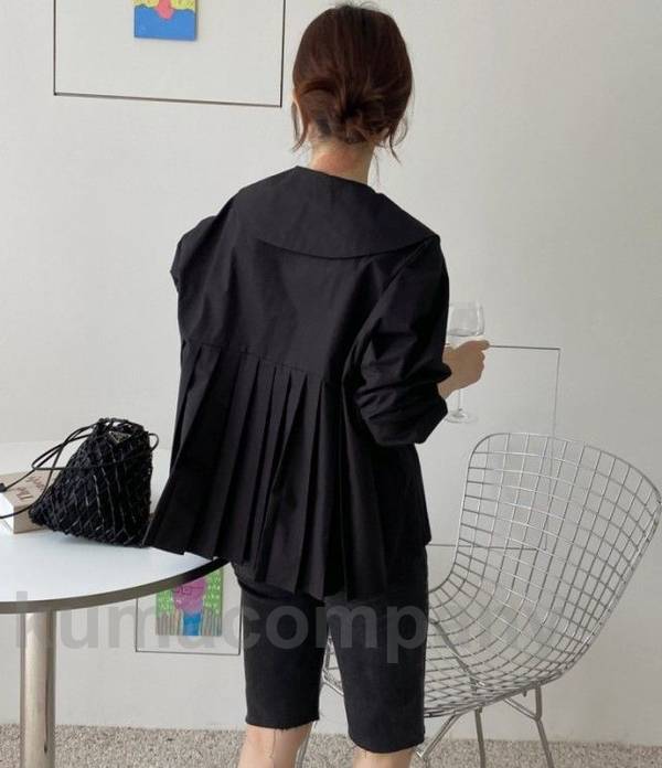 襟付き バックプリーツ ブラウス シャツ レディース 長袖 トップス シャツブラウス プリーツ ビッグカラー ラウンドカラー 丸襟 通勤服 オフィス 韓国 ファッション 春 秋 カジュアル シンプル 襟付き バックプリーツ ブラウス シャツ レディース 長袖 トップス シャツブラウス プリーツ ビッグカラー ラウンドカラー 丸襟 通勤服 オフィス 韓国 ファッション 春 秋 カジュアル シンプル