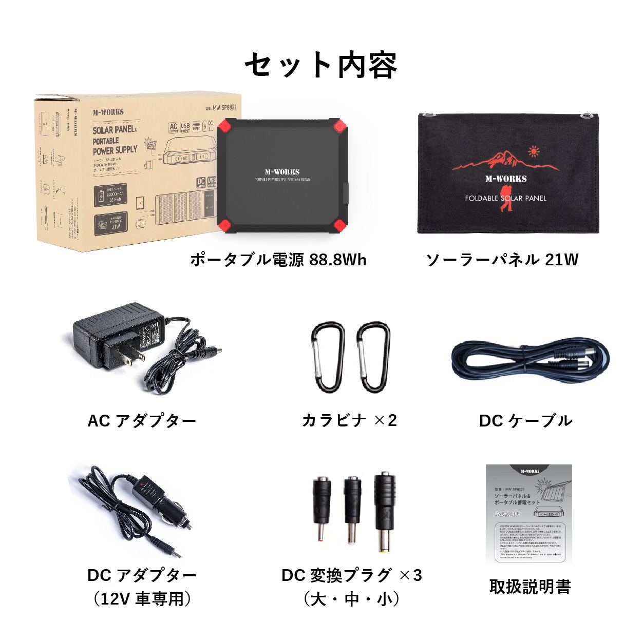 【公式ショップ】 ポータブル電源 ソーラーパネル セット 大容量 24000mAh 88.8Wh 発電量 21W 急速充電 車中泊 キャンプ 蓄電池 ソーラー 車載 太陽光発電セット バッテリー