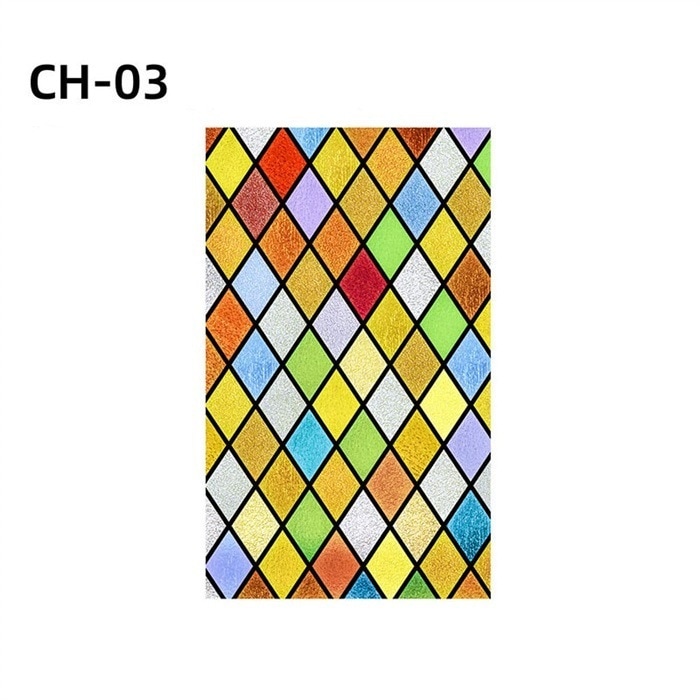 【1つ買うと10個無料】窓ガラス フィルム 断熱シート uvカットレトロ柄 目隠しシート 水で貼る 窓用 ステンドグラス 接着剤必要なし 貼ってはがせる uvカット 3D効果