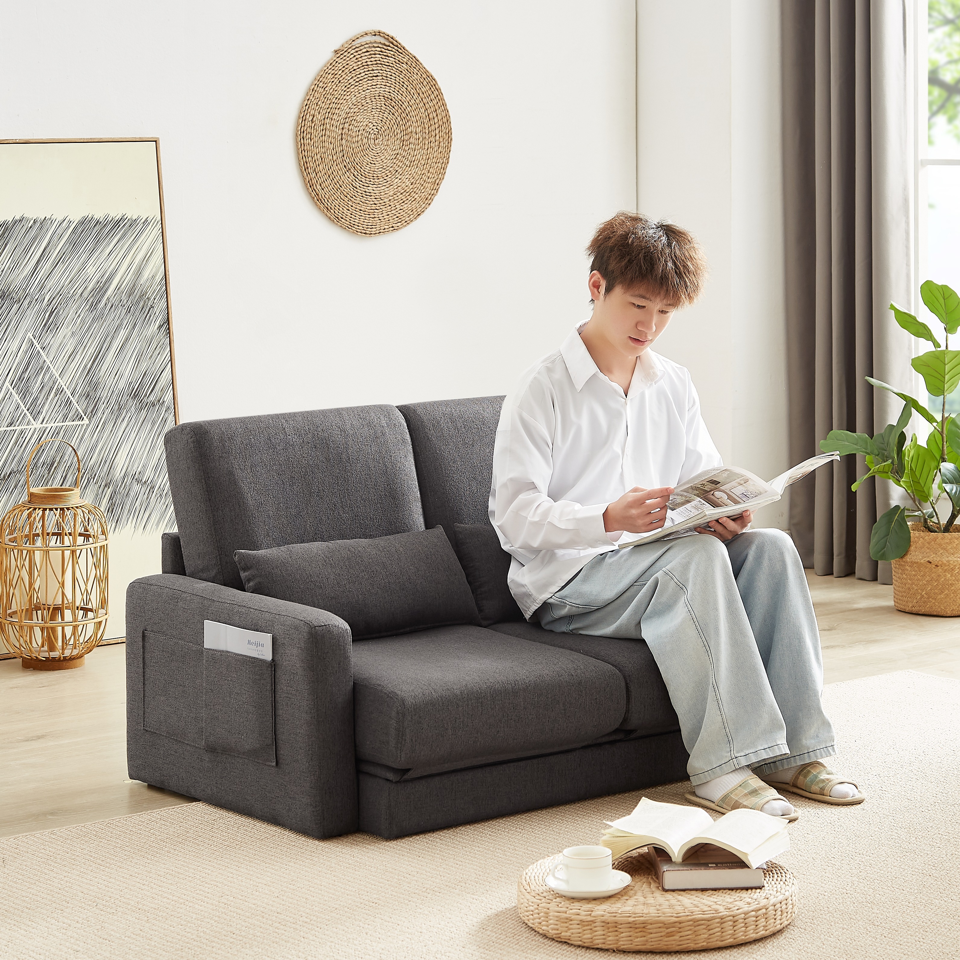 F162 seater sofa ソファ 2人掛け 収納付き ファブリック 両側に肘掛け付き 木脚外し可能 ローソファ コンパクト ひとり暮らし カウチソファー F162 seater sofa ソファ 2人掛け 収納付き ファブリック 両側に肘掛け付き 木脚外し可能 ローソファ コンパクト ひとり暮らし カウチソファー