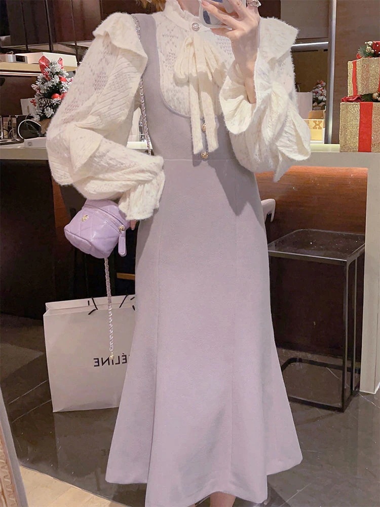 キャミワンピース 新作キャミソールワンピースレースインナーセット上下セットフィッシュテールスカート春秋レディース韓国ファッション キャミワンピース 新作キャミソールワンピースレースインナーセット上下セットフィッシュテールスカート春秋レディース韓国ファッション