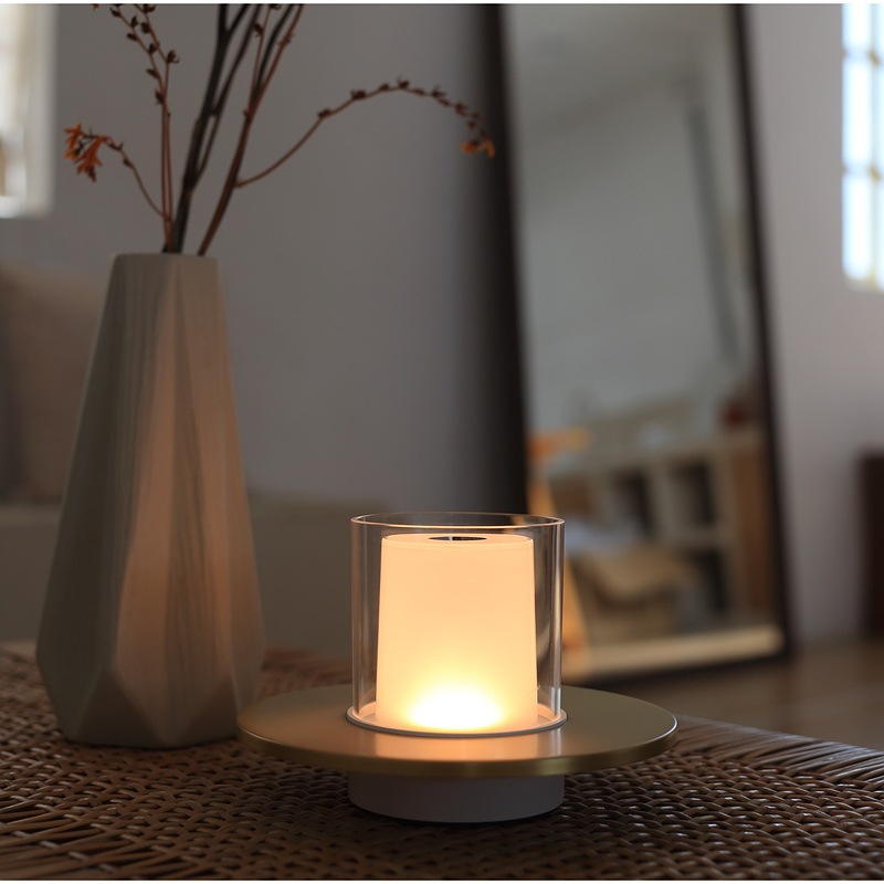 【韓国インテリア人気小物】キャンドルムード灯 ワイヤレス充電式感性LEDインテリア照明ランプ 【韓国インテリア人気小物】キャンドルムード灯 ワイヤレス充電式感性LEDインテリア照明ランプ