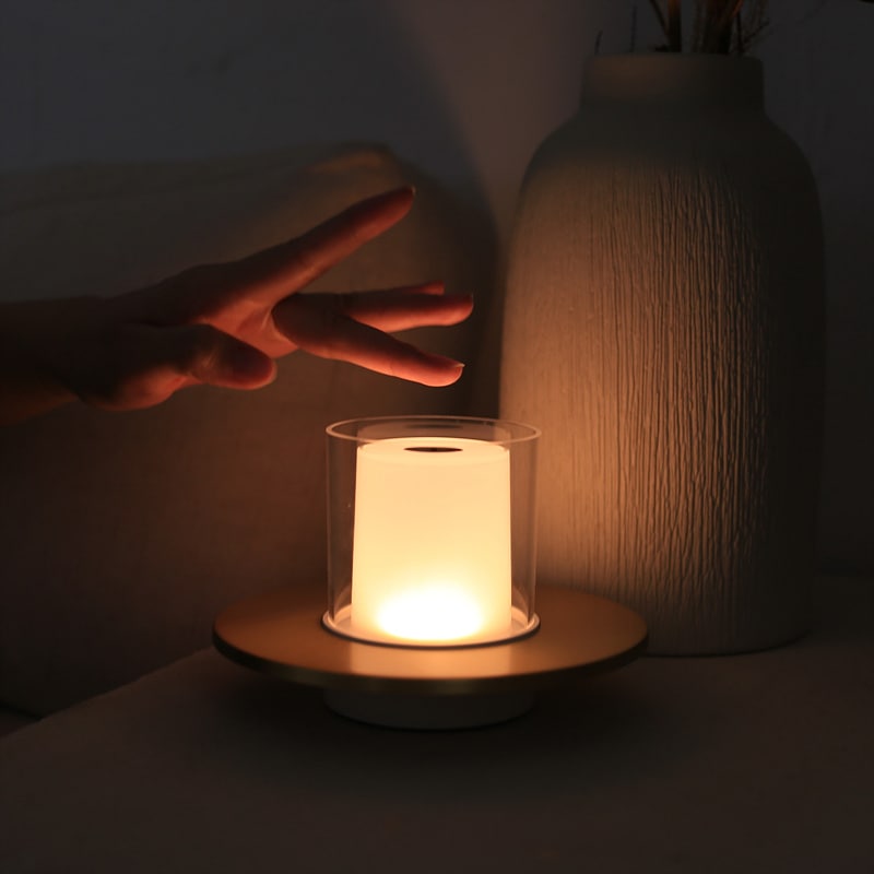 【韓国インテリア人気小物】キャンドルムード灯 ワイヤレス充電式感性LEDインテリア照明ランプ 【韓国インテリア人気小物】キャンドルムード灯 ワイヤレス充電式感性LEDインテリア照明ランプ