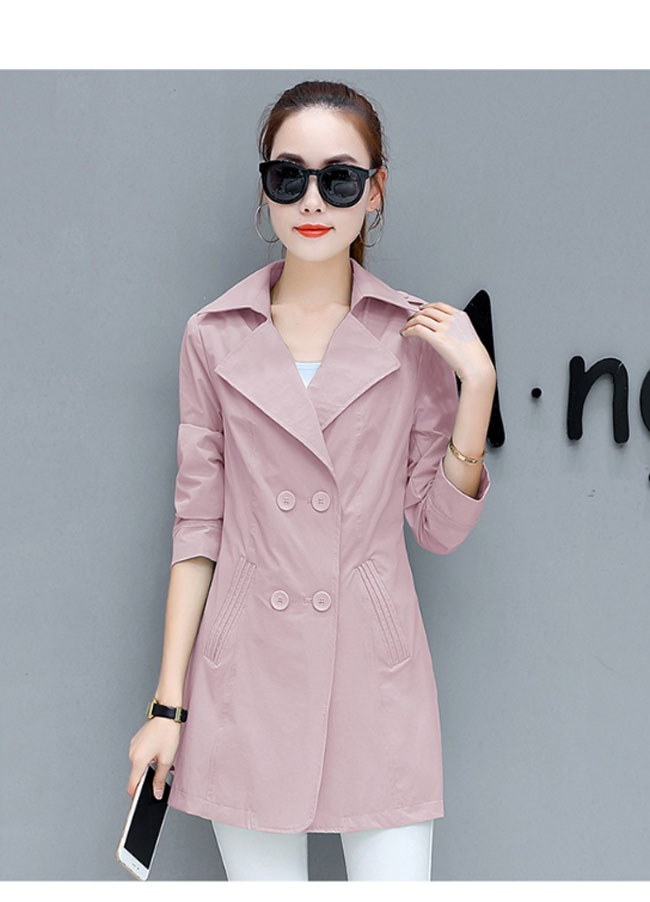 レディース服 女性 ファッション コート アウター トレンチコート ミドル丈 秋服 ダブルボタン 着痩せ 大きいサイズ 通勤 OL シャーベットカラー レディース服 女性 ファッション コート アウター トレンチコート ミドル丈 秋服 ダブルボタン 着痩せ 大きいサイズ 通勤 OL シャーベットカラー