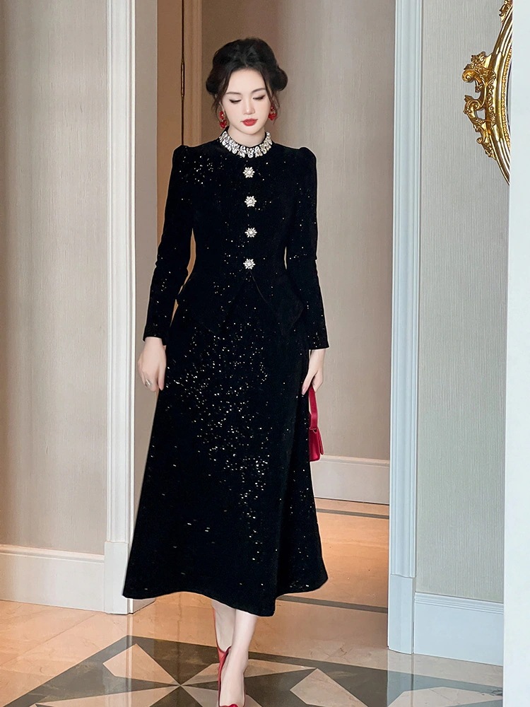 春 ダイヤモンド飾り キラキラ ワンピース ドレス パーティー キャバ 大人 同窓会 披露宴 卒業式 結婚式 演奏会 ウェディング 二次会 メガ割