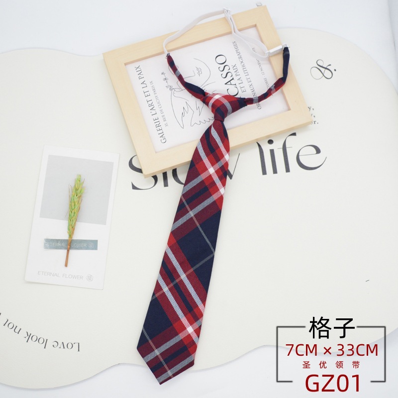 【1点ご購入 で10点プレゼントいたします】JKネクタイ女韓国版学院スタイル結び目なしリボン学生制服アクセサリー