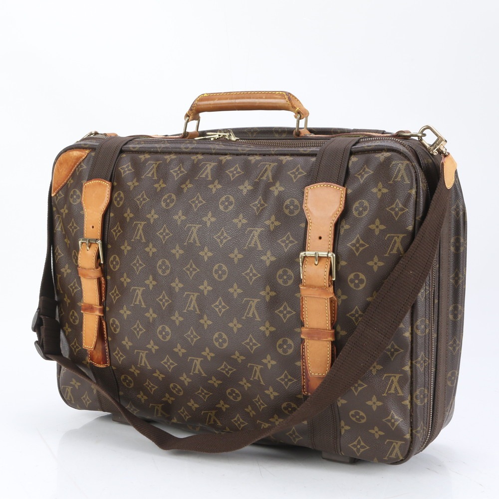 モノグラム サテライト53 M23356 レザー×コーティングキャンバス 2WAY スーツケース 斜め掛け キャリーケース バッグ 出張 旅行 トランク A4 メンズ RRE CP1-2 中古 モノグラム サテライト53 M23356 レザー×コーティングキャンバス 2WAY スーツケース 斜め掛け キャリーケース バッグ 出張 旅行 トランク A4 メンズ RRE CP1-2 中古