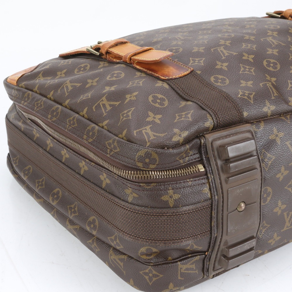 モノグラム サテライト53 M23356 レザー×コーティングキャンバス 2WAY スーツケース 斜め掛け キャリーケース バッグ 出張 旅行 トランク A4 メンズ RRE CP1-2 中古 モノグラム サテライト53 M23356 レザー×コーティングキャンバス 2WAY スーツケース 斜め掛け キャリーケース バッグ 出張 旅行 トランク A4 メンズ RRE CP1-2 中古