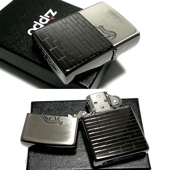 ZIPPO ライター ジッポ レンガ猫 ネコ キャット ブラックニッケル 可愛い ねこ かわいい レディース プレゼント ギフト ZIPPO ライター ジッポ レンガ猫 ネコ キャット ブラックニッケル 可愛い ねこ かわいい レディース プレゼント ギフト
