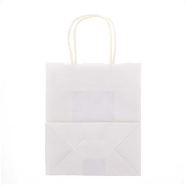 （まとめ買い）HEIKO 紙袋 25チャームバッグ 25CB 21-12 50枚入 晒白無地 003266000 [x3]