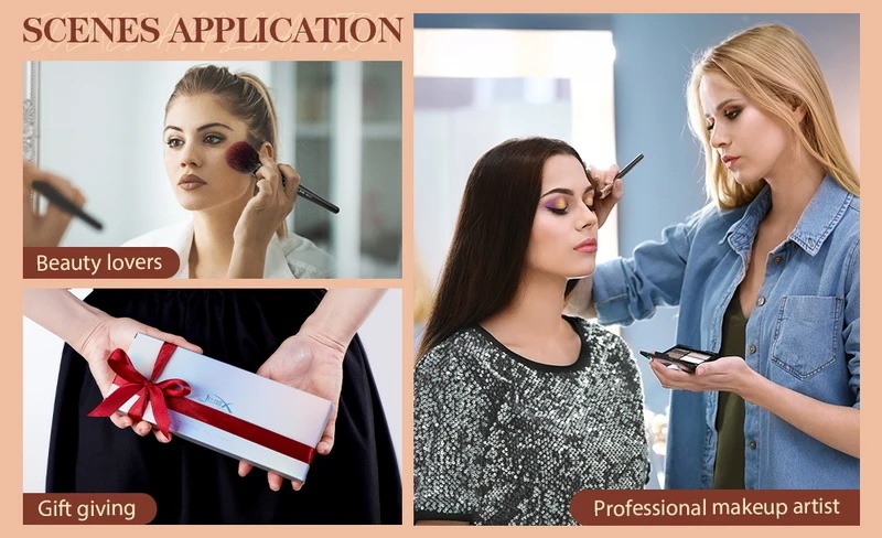 Jesup-メイクブラシセット,人工毛,高精度,アイシャドウ,コンシーラー,アイライナー,t272, 16個