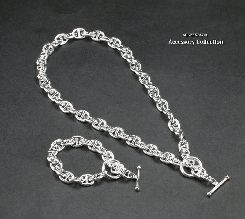 チェーンネックレス マンテル [n244-silver]