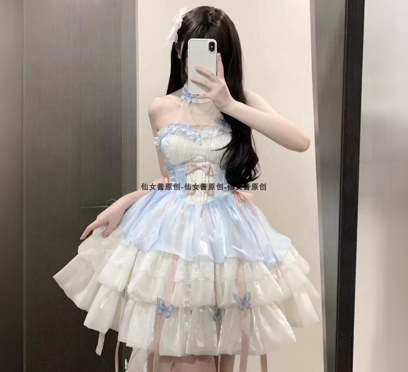 神の約束のロリータスカート花の結婚バレエスタイルプリンセス大人の誕生日プレゼントショートスカートコスロリータドレス