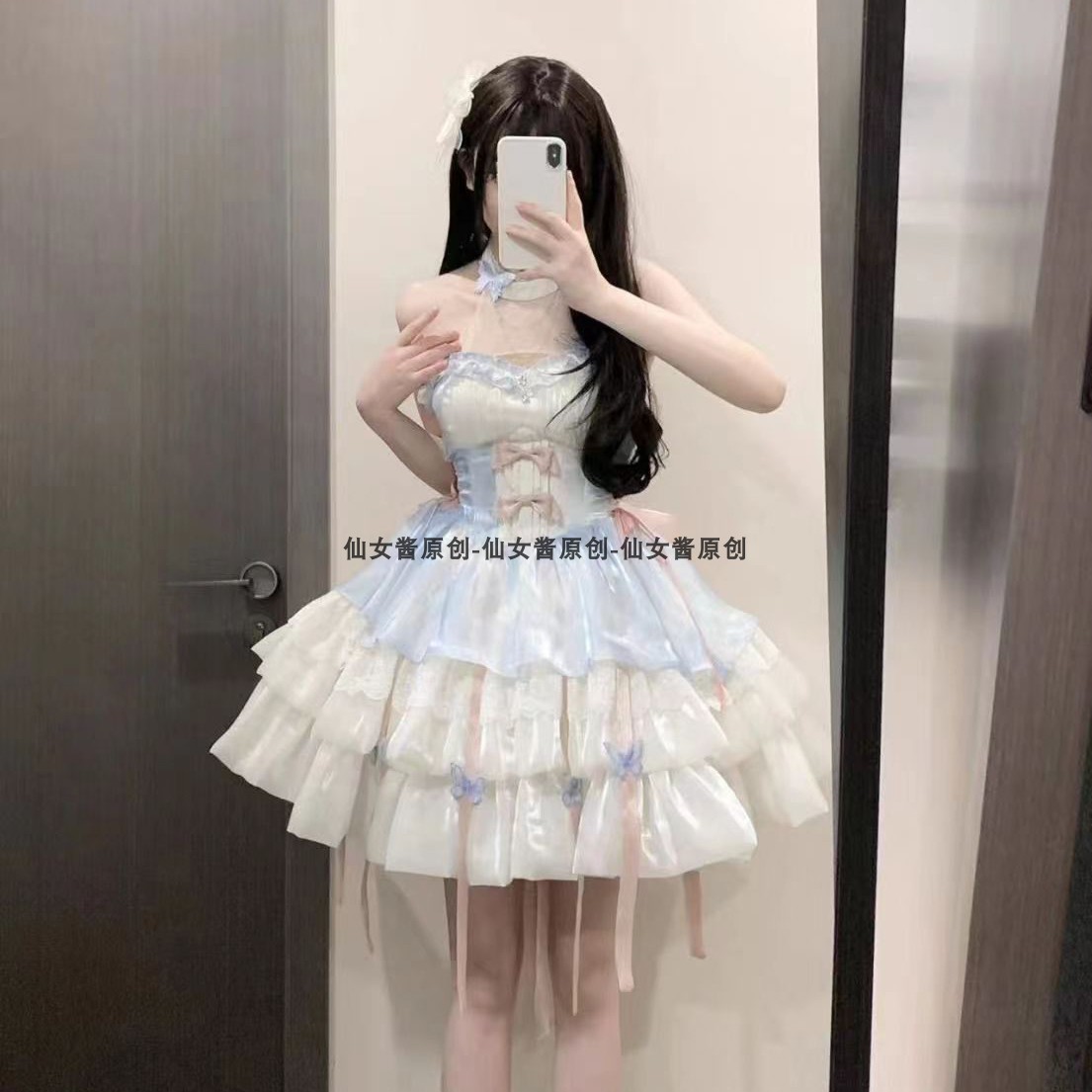 神の約束のロリータスカート花の結婚バレエスタイルプリンセス大人の誕生日プレゼントショートスカートコスロリータドレス