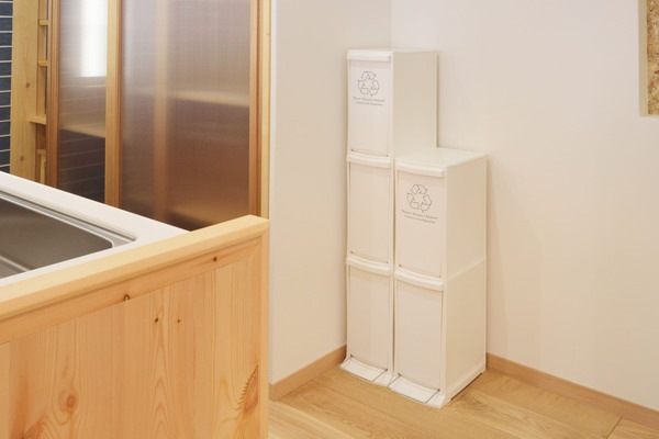 ゴミ箱 2段 LFS-932WH 分別 キッチン 事務所 洗面所 バスルーム トイレ スリム 隙間 ペダル式 ペットボトル 燃えるゴミ ビン 缶