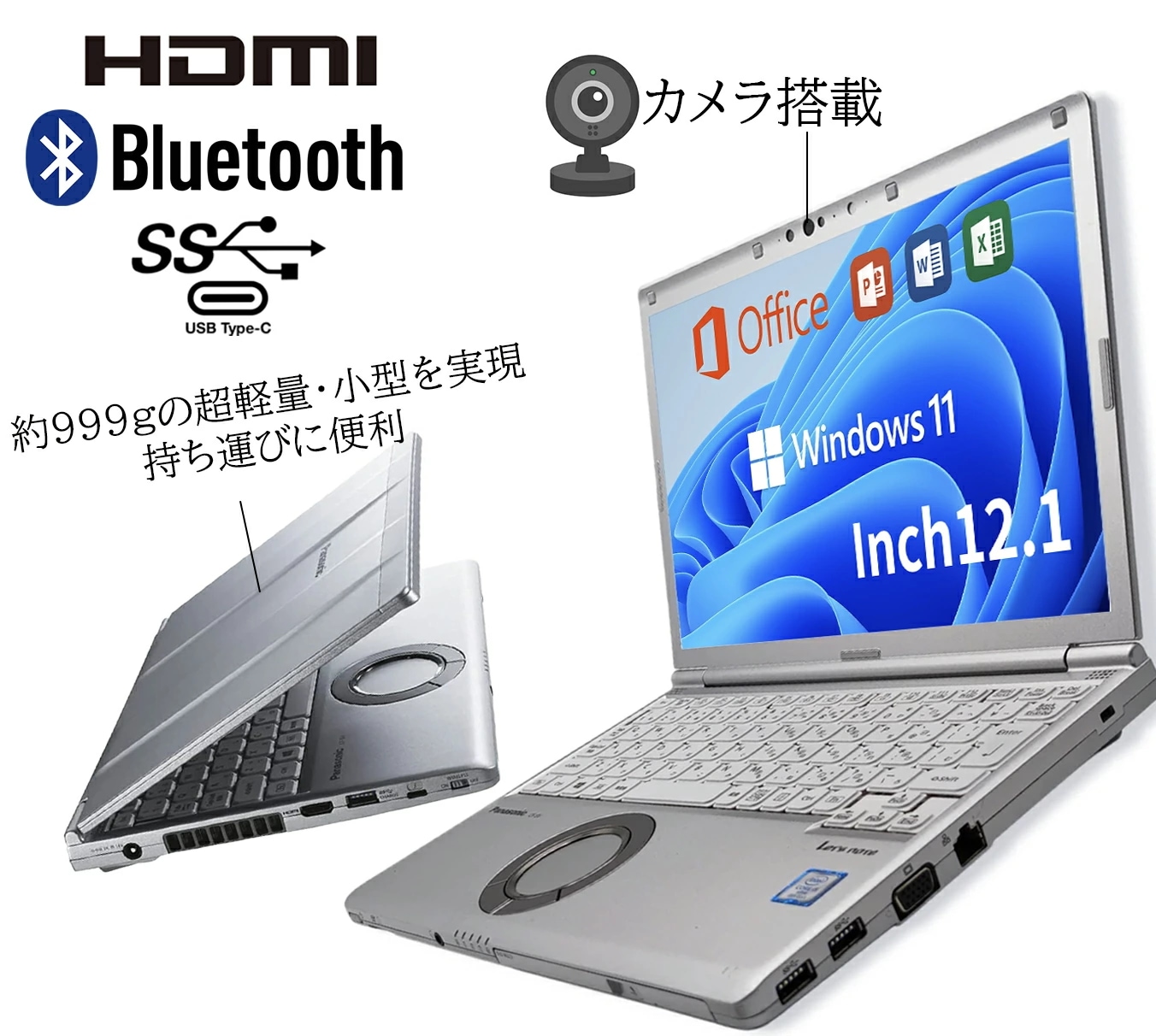 ノートパソコン 中古 12.1インチ SSD256GB メモリ8GB Corei5 8世代 Microsof toffice 2021 搭載 Win11 Lets note CF-SV7 ノートパソコン 中古 12.1インチ SSD256GB メモリ8GB Corei5 8世代 Microsof toffice 2021 搭載 Win11 Lets note CF-SV7
