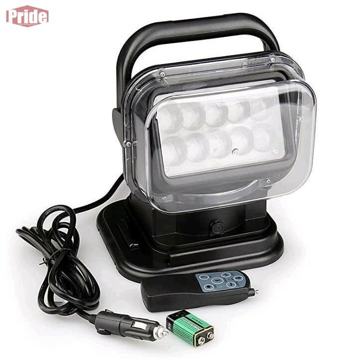 品質良い 車外灯 LEDサーチライト 50W 作業灯 ワークライト 6000K 4750LM リモコン付き 遠隔操作 防水IP65 360度回転 角度調整 船舶照明