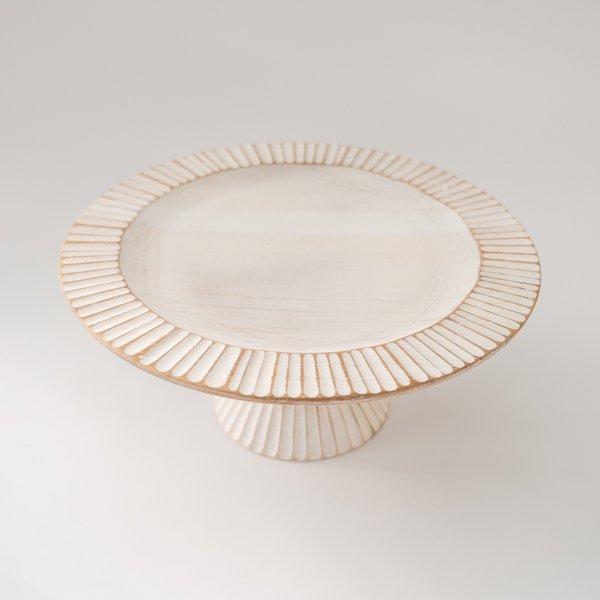 リムチークケーキスタンド(ホワイト)/ケーキコンポート ケーキスタンド ケーキトレイ ケーキトレー