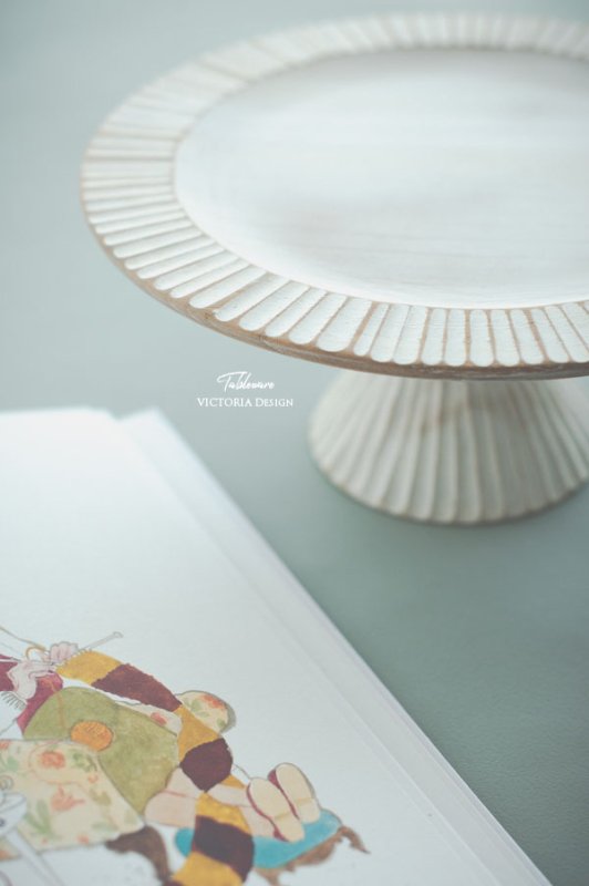 リムチークケーキスタンド(ホワイト)/ケーキコンポート ケーキスタンド ケーキトレイ ケーキトレー