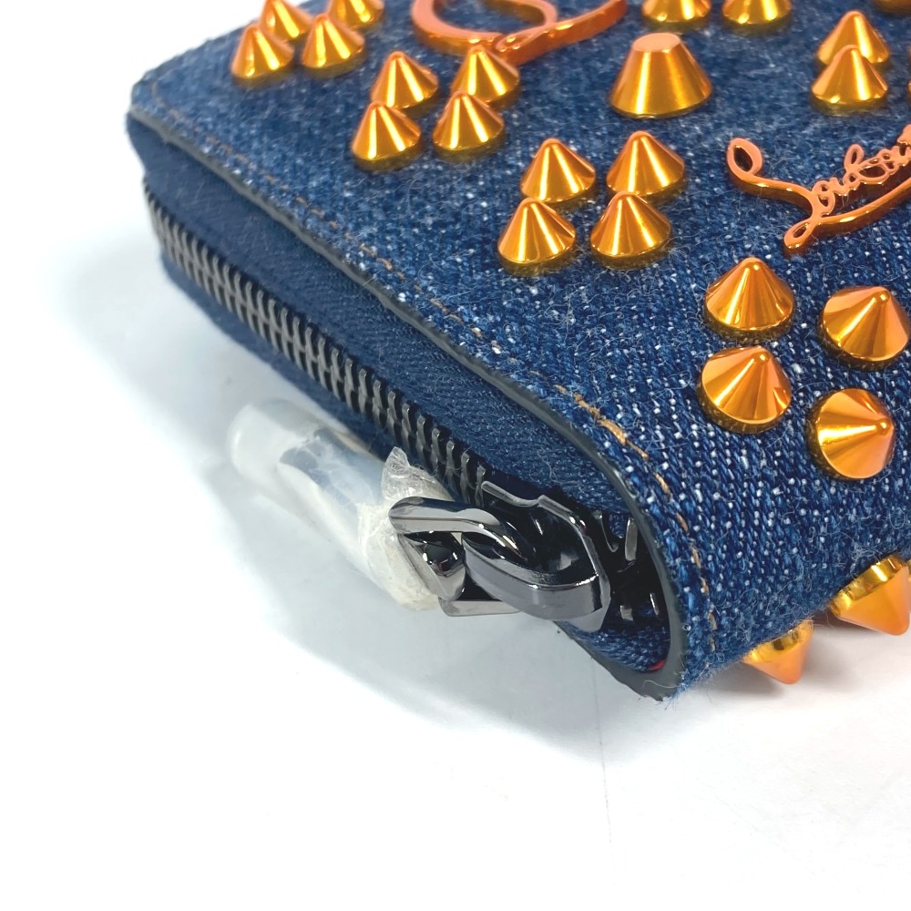 クリスチャンルブタン 長財布 ロゴ スパイクスタッズ 1225272 デニム クリスチャンルブタン 長財布 ロゴ スパイクスタッズ 1225272 デニム