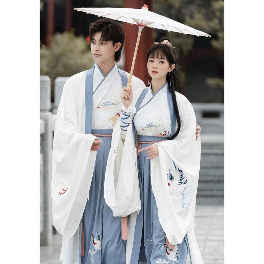 チャイナ服 2点セット 3点セット 中華コスプレ衣裳 メンズ レディース ユニセックス 漢服 唐装 交差襟 上下セット 龍 鶴 エスニック 刺しゅう 華流 コスプレ 振とても安い