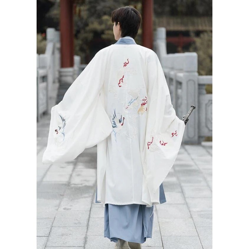 チャイナ服 2点セット 3点セット 中華コスプレ衣裳 メンズ レディース ユニセックス 漢服 唐装 交差襟 上下セット 龍 鶴 エスニック 刺しゅう 華流 コスプレ 振とても安い