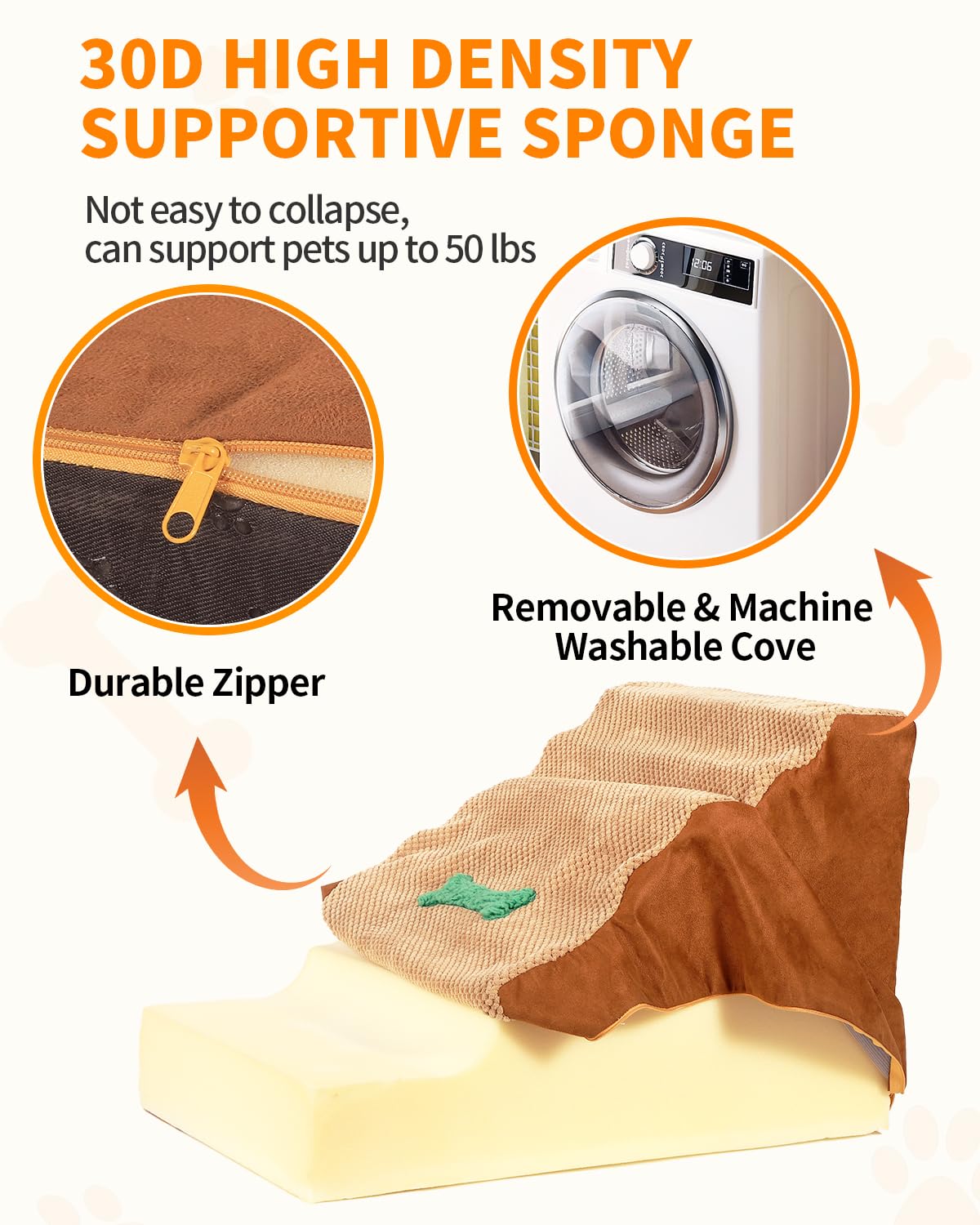 犬 猫 階段 ステップ 台 スロープ ドッグステップ 【高さ40 老犬介護 滑り止め 怪我防止】スロープ 子犬・中型犬・高齢犬適用 ペット 階段 踏み台