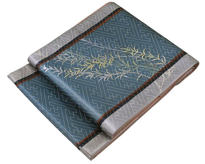 袋帯 正絹 染色作家 二代目清次郎作 柳 礼装用 フォーマル 良品 中古 リサイクル g4111