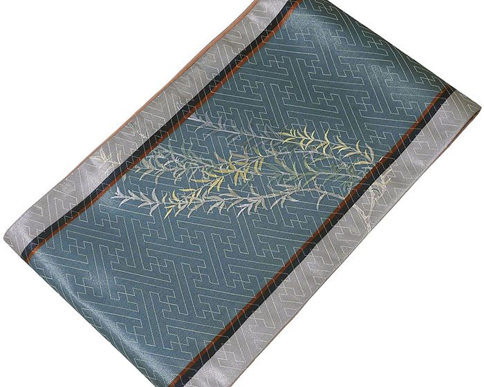 袋帯 正絹 染色作家 二代目清次郎作 柳 礼装用 フォーマル 良品 中古 リサイクル g4111