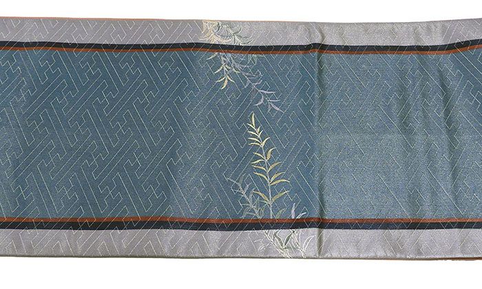 袋帯 正絹 染色作家 二代目清次郎作 柳 礼装用 フォーマル 良品 中古 リサイクル g4111