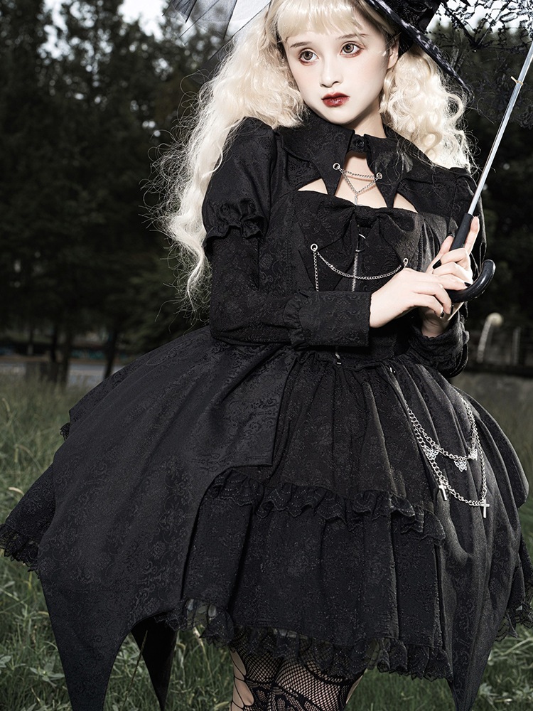 ロリータドレス ハロウィン衣装 Cos 服 デイリー ゴシック オプ ダークスタイル ロリータ ドレス 秋