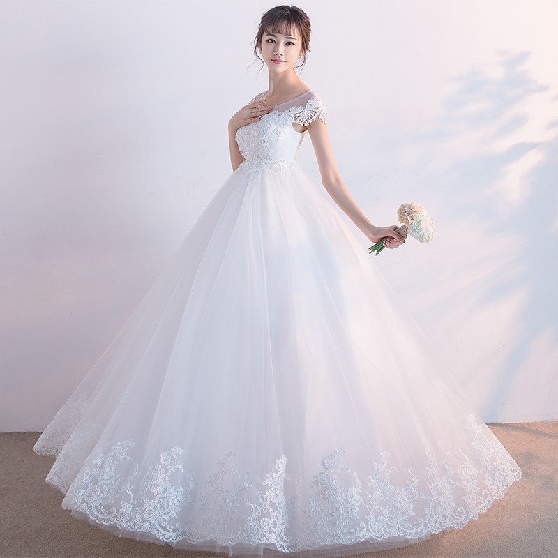 マタニティドレス ウエディングドレス 花嫁 結婚式 二次会 ウェディングドレス 安い 半袖 エンパイ